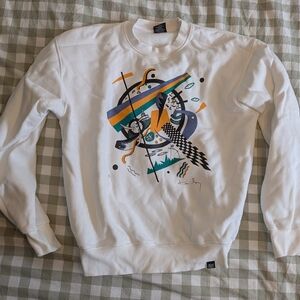 White Graphic Men's Sweater